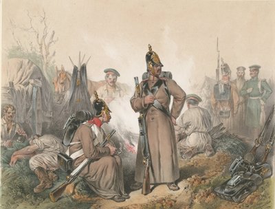 1849 年頃のハンガリーでの独立戦争の場面。 1849年 作： Josef Anton Strassgschwandtner