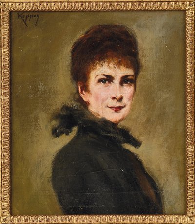 バイエルンのエリザベートの肖像画。 作： Josef Arpád von Koppay