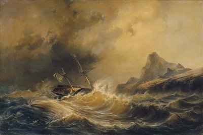 ホーン岬の難破船 作： Josef Carl Berthold Püttner