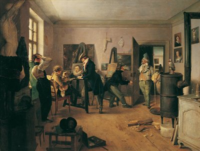 学者の部屋 作： Josef Danhauser