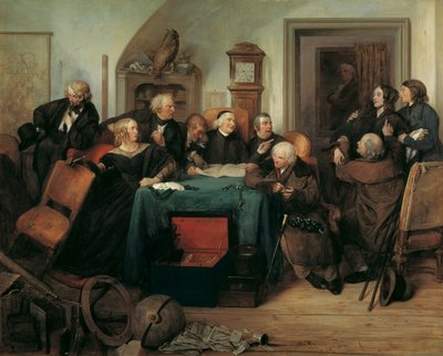 遺言の開き方 作： Josef Danhauser