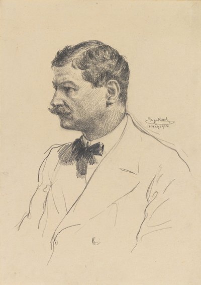 自画像、1916 年。 作： Josef Engelhart
