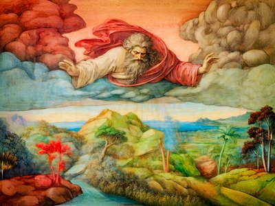 A1_創世記_03-植物の創造 作： Josef Johann Michel