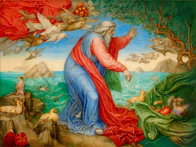 A1_創世記_05-鳥と海の生き物の創造 作： Josef Johann Michel