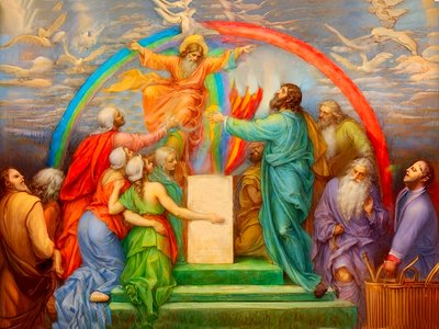 A1_創世記_19-ノアの祭壇と神の約束 作： Josef Johann Michel