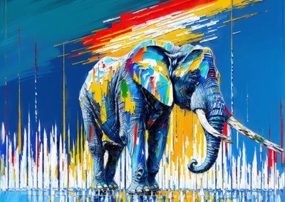 動物 ゾウ_1 作： Josef Johann Michel