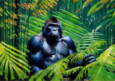 動物たちゴリラ3 作： Josef Johann Michel