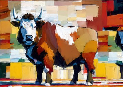 動物：ヘレフォード・ビーフ 2 作： Josef Johann Michel