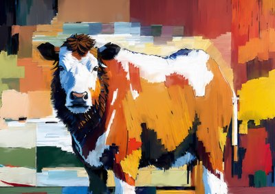 動物：ヘレフォード・ビーフ 3 作： Josef Johann Michel
