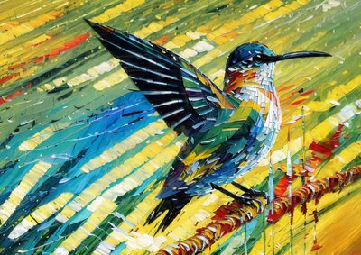 動物：ハチドリ 2 作： Josef Johann Michel