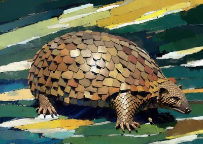 動物：センザンコウ 1 作： Josef Johann Michel