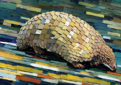 動物：センザンコウ2 作： Josef Johann Michel