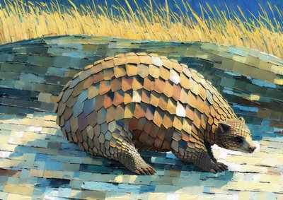 動物：センザンコウ 3 作： Josef Johann Michel
