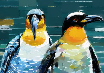 動物：ペンギン 1 作： Josef Johann Michel