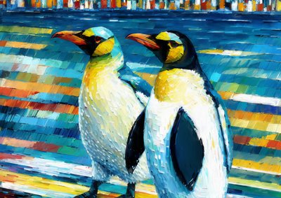 動物：ペンギン2 作： Josef Johann Michel
