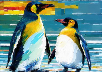 動物：ペンギン 4 作： Josef Johann Michel