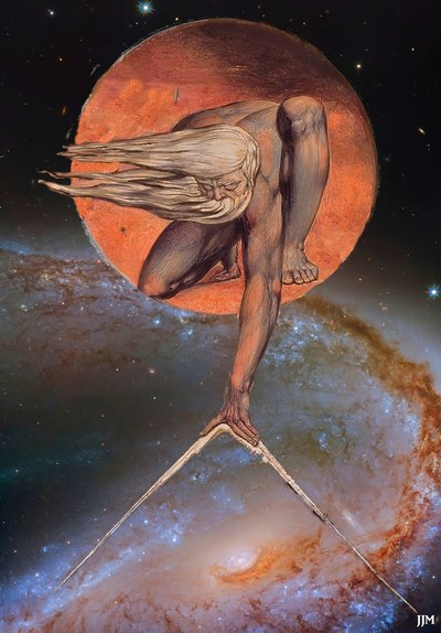 JJM-リクリエイト：ブレイク-W_The Ancient of Days+JWST 作： Josef Johann Michel