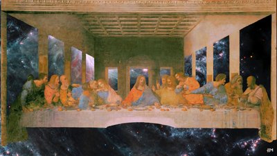 JJM-再現：レオナルド・ダ・ヴィンチ_最後の晩餐+JWST 作： Josef Johann Michel