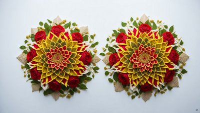曼荼羅：バラの花のエレメント_01 作： Josef Johann Michel