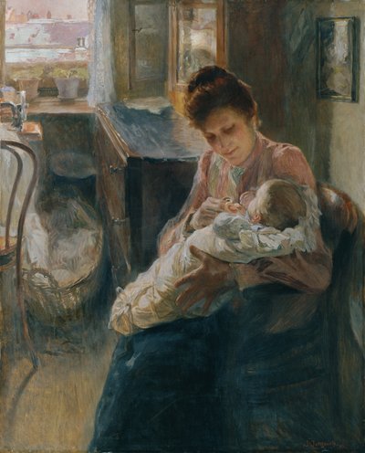 若い母親 作： Josef Jungwirth