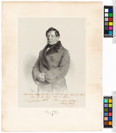 アロイス（ルイ）・グロイス（1809-1874）、歌手、俳優 作： ヨーゼフ・クリフバー
