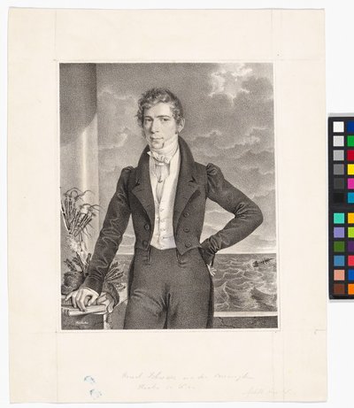 ヨハン・ゲオルク・シュヴァルツ（1800-1867、タバコ製品販売業者） 作： Josef Kriehuber