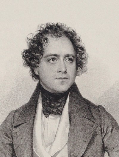 作曲家ヨハン・ヴェスケ・フォン・ピュットリンゲンの肖像 1803-1883, 1838. 作： Josef Kriehuber