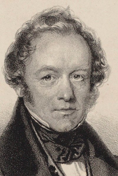 作曲家ピーター・ヨーゼフ・フォン・リンドペイントナーの肖像、1791～1856年頃。 1830年。 作： Josef Kriehuber
