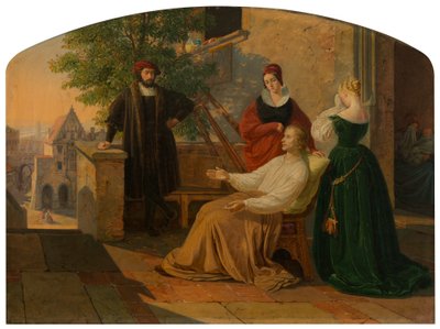 ルーカスファンライデンの最後の瞬間、1843年 作： Josef Mánes