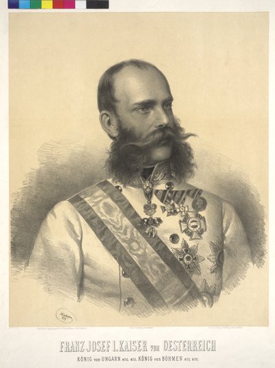 オーストリア皇帝フランツ・ヨーゼフ1世 作： Josef Nikolaus Kriehuber