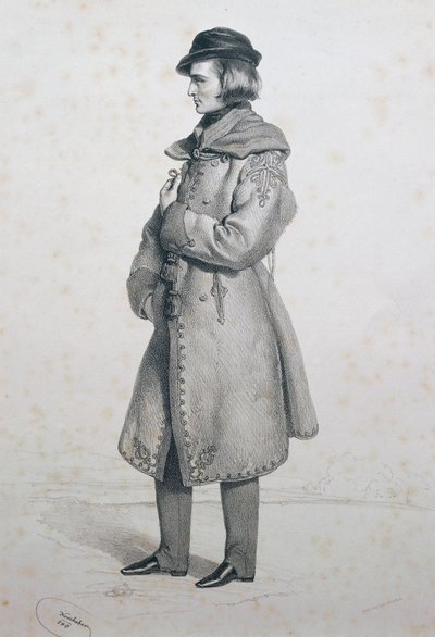 フランツ・リストの肖像（レイディング 作： Josef Nikolaus Kriehuber
