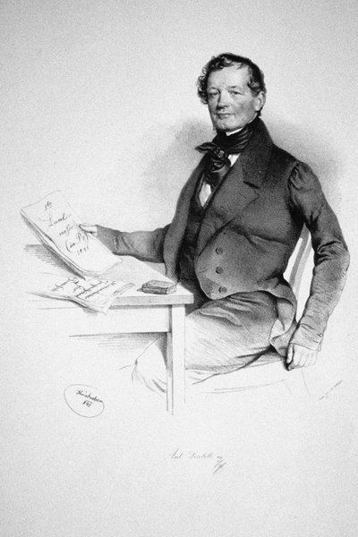 作曲家の肖像アントン・ディアベリ1781-1858、1841 作： Josef Nikolaus Kriehuber