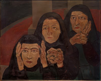 嘆き悲しむ3人の女性たち（嘆きの女性たち） 作： Josef Scharl
