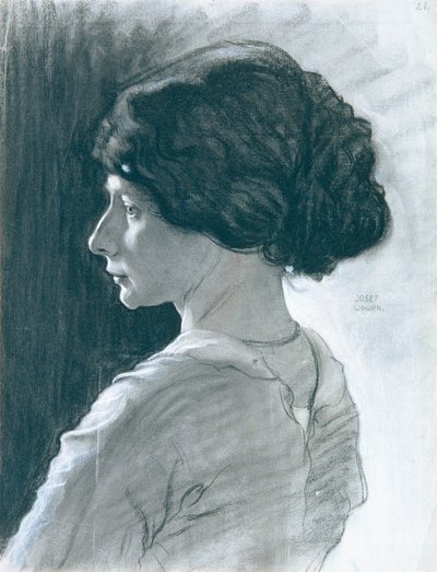 女の子の頭 作： Josef Wawra