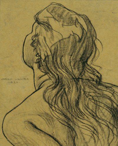 女の子の頭 作： Josef Wawra