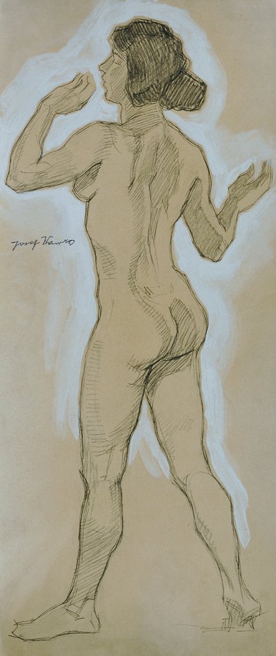 ヌードに戻り、左に向かう 作： Josef Wawra