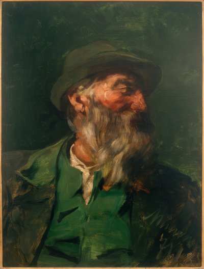 半身像のハンターの肖像 作： Josef Wenglein