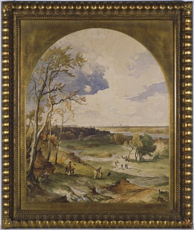 イザールの風景 作： Josef Wenglein