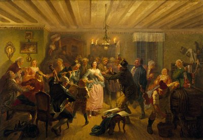 トレビッターでのコンサート、1860年 作： Josef Wilhelm Wallander