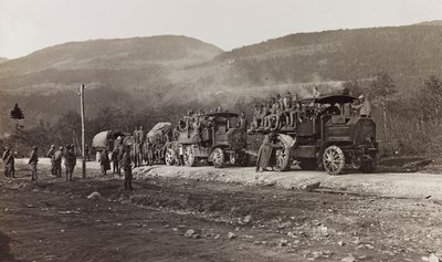 アルバム "Meine weltkriegs - Erinnerungen South-West Front (Carinthia, Italien, South Tyrol) (私の世界大戦-南西戦線の思い出（カリンシア、イタリア、トレンティーノ・アルト・アディジェ）1915年3月31日-1918年11月19日 - Josef Zohles Wien ": ヘルマグの軍用車両 作： Josef Zohles