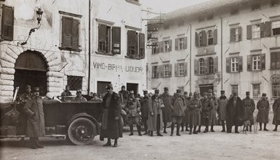 アルバム "Meine weltkriegs - Erinnerungen South-West Front (Carinthia, Italien, South Tyrol) (私の世界大戦-南西戦線の記憶（カリンシア、イタリア、トレンティーノ・アルト・アディジェ）1915年3月31日-1918年11月19日 - Josef Zohles Wien ": トルメッツォの兵士たち（モノクロ写真 作： Josef Zohles