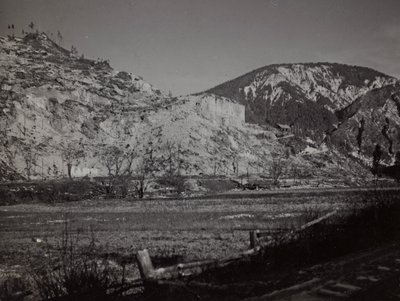 アルバム「Meine weltkriegs - Erinnerungen South-West Front (Carinthia, Italien, South Tyrol) (私の世界大戦-南西戦線の思い出（カリンシア、イタリア、トレンティーノ・アルト・アディジェ）31/03/1915-12/11/1918 - Josef Zohles Wien ":ヘンゼル要塞（モノクロ写真 作： Josef Zohles
