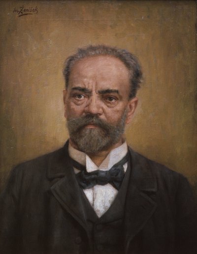 アントニン・ドヴォルザーク、1901年頃（キャンバスに油彩） 作： Josef Ženíšek