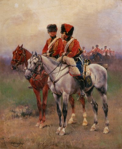 馬に乗った兵士 作： Josep Cusachs y Cusachs