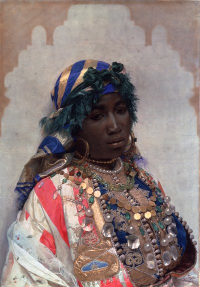 タンジェリアンビューティー、1876年頃（紙にトイレ） 作： Josep Tapiro Baro