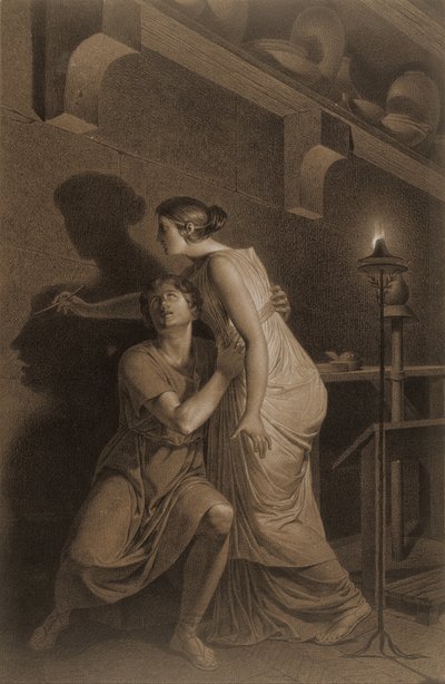 図面の発明（recto）;人間の骨格の下肢の骨のスケッチ（verso） 作： Joseph Benoît Suvée