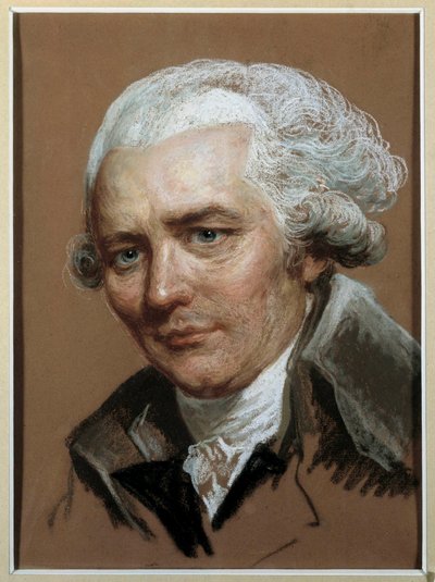 Pierre Choderlos de Laclos (1741-1803) フランスの作家の肖像 パステル画 Joseph Ducreux (1735-1802) 18世紀の作とされています。薄さ0.38×0.28メートル 作： Joseph (attr. to) Ducreux