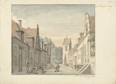 Duiveland の Oosterland の村の通り オースターランド村 (オブジェクトのタイトル) 作： Joseph Adolf Schmetterling
