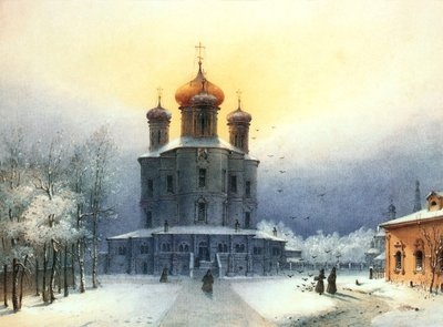 ドンスコイ修道院、1850 年代。 作： Joseph Andreas Weiss