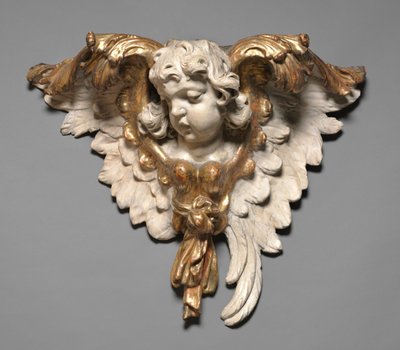 天使の頭、c。 1750年。 作： Joseph Anton Feuchtmayer